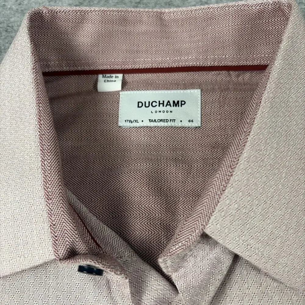 duchamp london mens shirt Tailored Fit 171/2 Size 44 /xl